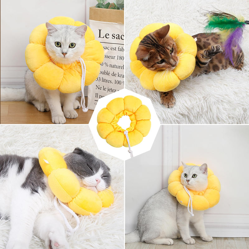 Cat Collar, Cat Recovery Collar with Adjustable, Leak Protection, Adjustable Cat Collar, After Surgery, Pet Protective Collar