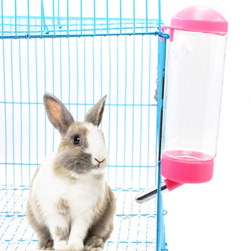 Rabbit Water Bottle No Drip, 4 Pieces 500ml Guinea Pig Water Bowl No Drip Small Animal Water Bottle for Rabbit, Chinchilla, Ferret, Guinea Pigs, Squirrel, Hedgehog, Ship by Random Color - PawsPlanet Australia