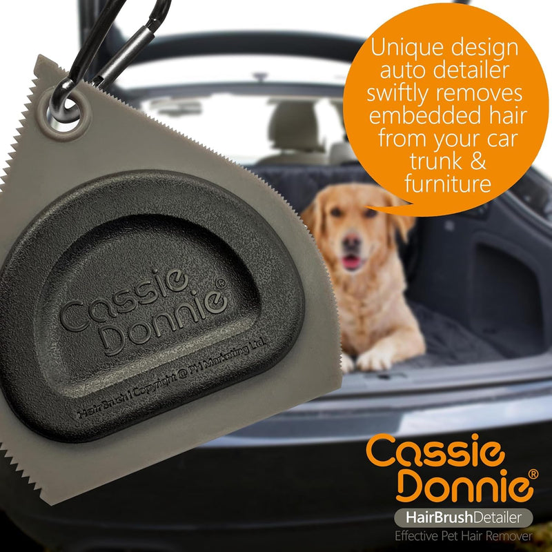 Pet Hair Remover for Car pet Couch Bedding Sofa, Car Interior Auto Detailing Supplies, Dog Cat Fur Reusable Brush for Furniture 2 PACK Grey Grey/Grey - PawsPlanet Australia