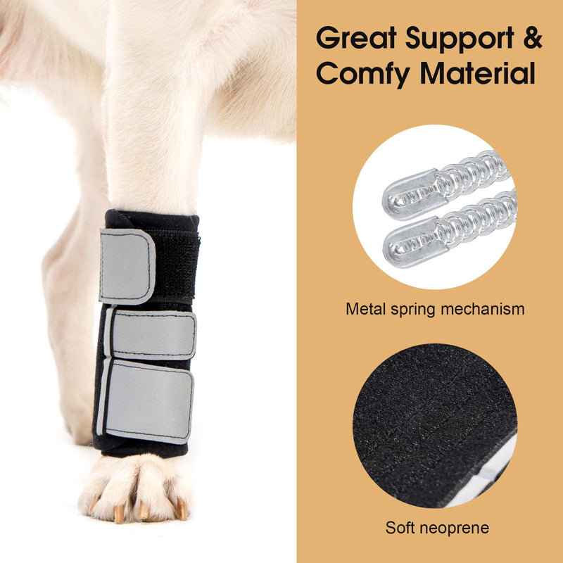 Avont Dog Front Leg Brace, Wrist Compression Wrap Sleeve, Protects Wounds Prevents Licking Help Recover from Injuries Sprains and Arthritis -1 PCS(S) 1 Piece S - PawsPlanet Australia