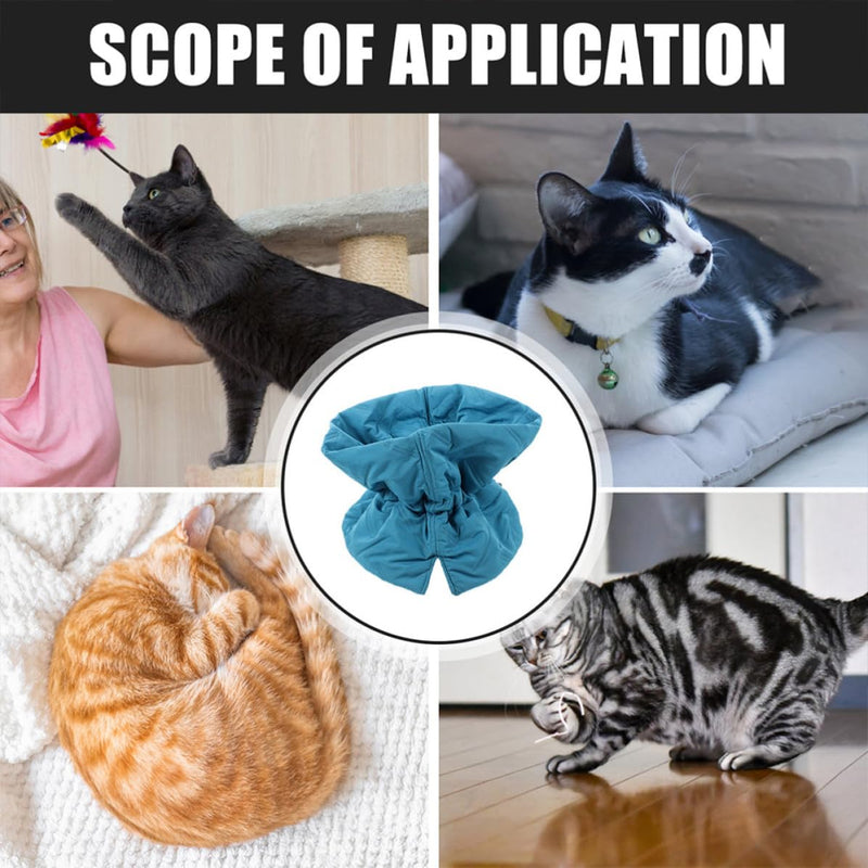 Soft and unobstructed field of vision after surgery, made of polyester for cats, anti-lick neck collar with protection during bathing