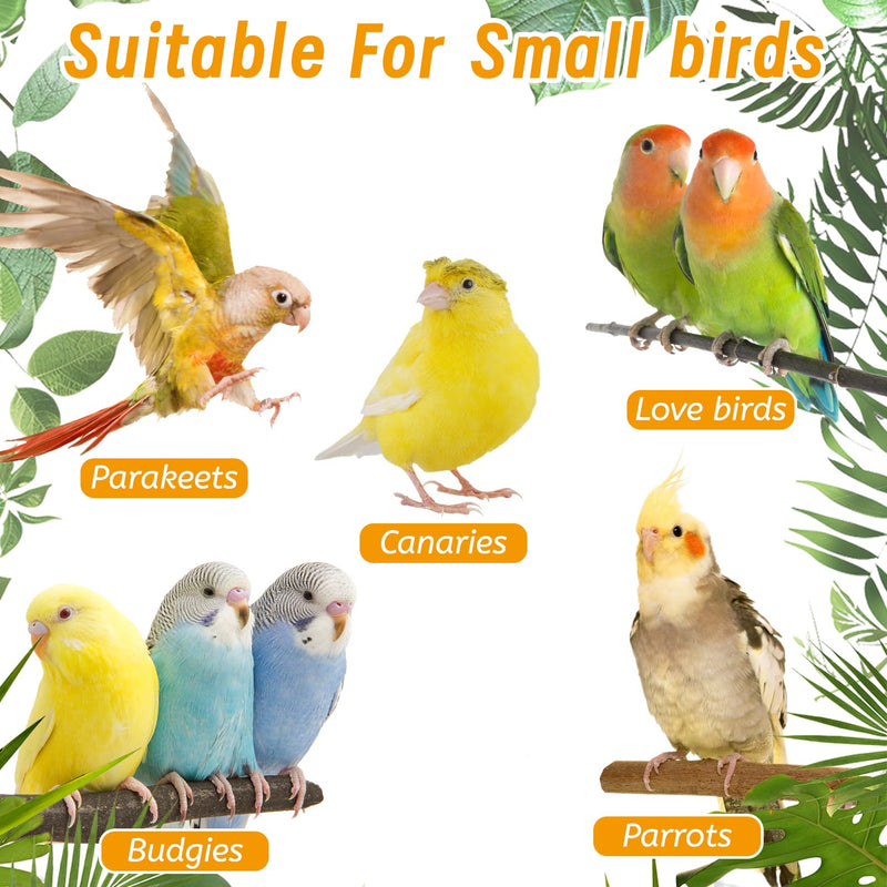 Hamiledyi Nature Wooden Bird Ladder Pet Parrots Climb Bridge Exercise Stands for Parakeet Climbing Chewing Bridge Bird Cage Accessories for Cockatiel Parakeet Lovebirds Budgie Style 3 - PawsPlanet Australia