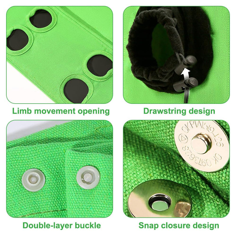 Cats Carrying Bag, Adjustable Pet Shoulder Bag with Holes for Cat's Legs & Head Movement for Walk Support Cats Dogs Green - PawsPlanet Australia