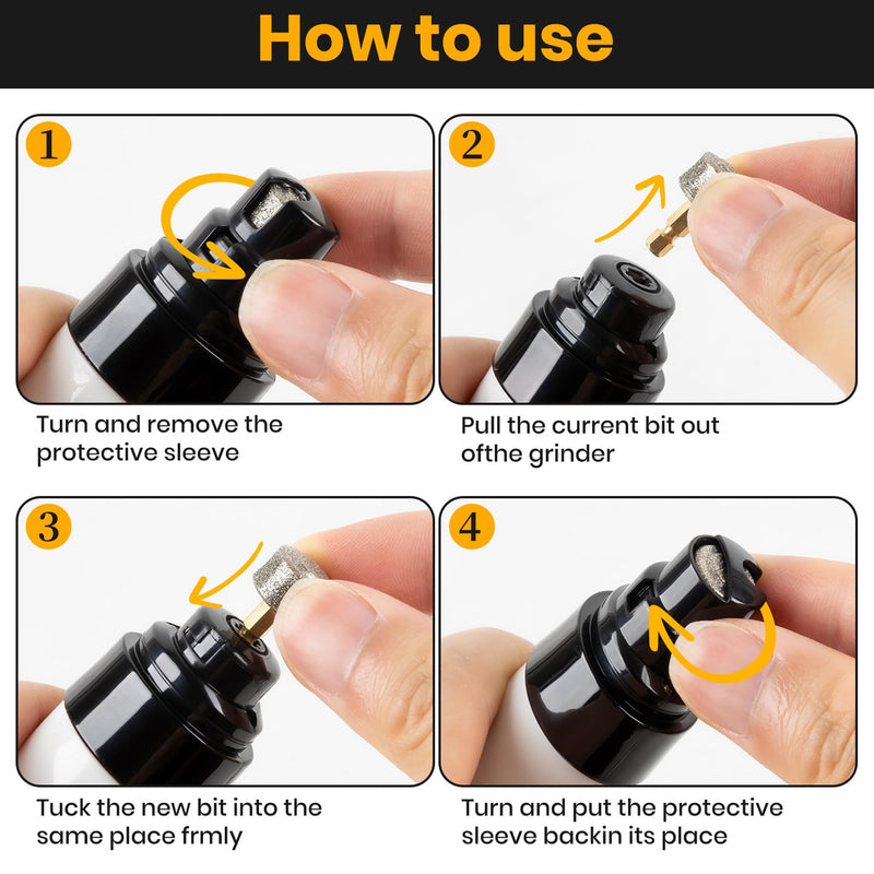 Silent Groom Pro Nail Grinder, 2025 Dog Nail Trimmer with LED Light & 3 Speeds Rechargeable USB Charging Pet Nail Grinders for Dog Cat Home Use - PawsPlanet Australia