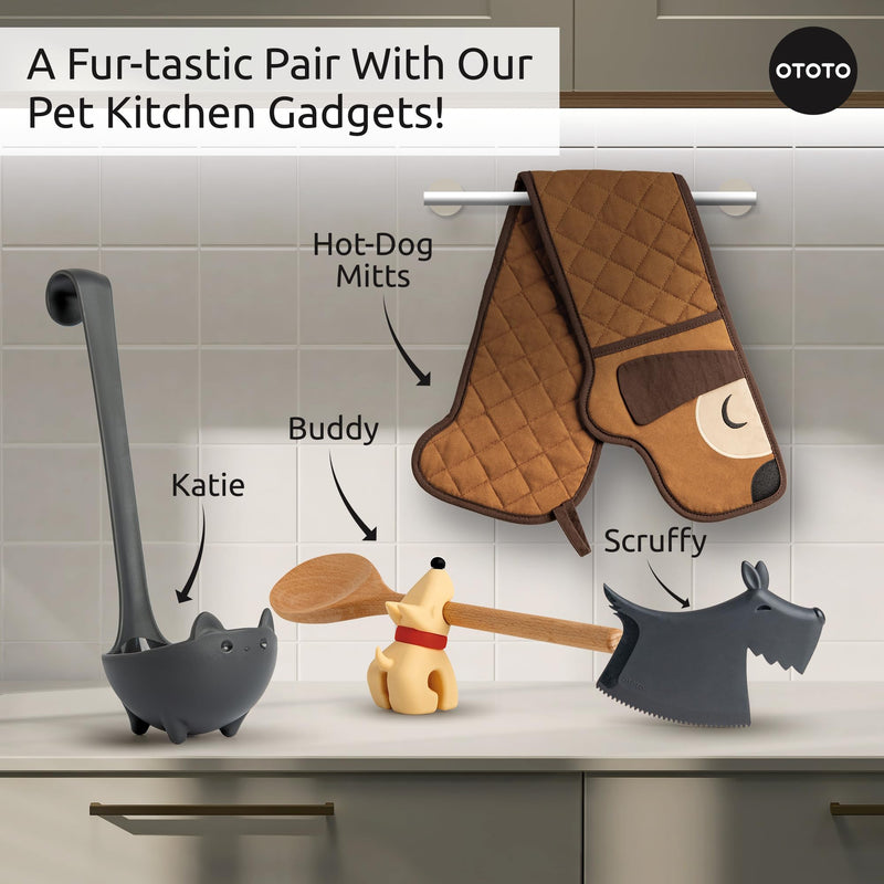 OTOTO New!! Scruffy Pet Hair Remover Gifts for Dog Lovers, Dog Accessories, Pet Hair Removal Tool, Dog Hair Remover, Dog Essentials, Dog Must Haves, Dog Mom Gifts for Women, Dog Dad Gifts (Black) Black - PawsPlanet Australia