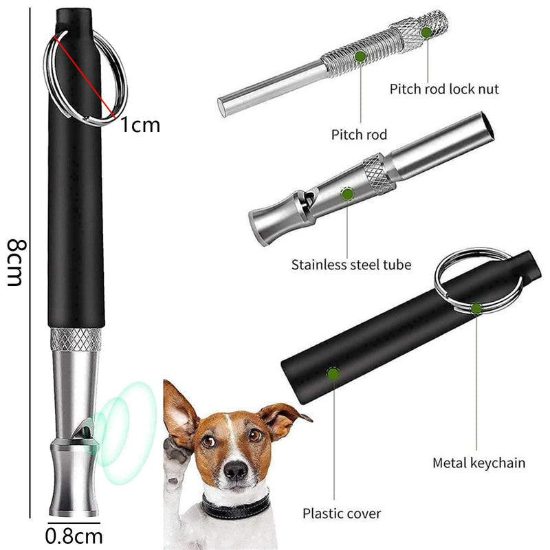 6 Pack Dog Whistle with Lanyard Stop Neighbors Dog from Barking Adjustable Ultrasonic Silent Dog Whistle Professional Dog Training Whistles for Dog Daily Training Colorful - PawsPlanet Australia