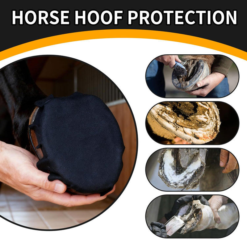 6 Pack Horse Hoof Tape with 2 Rolls of Vet Wrap, Strong Sticky Wraps, Magic Cushion Hoof Packing, Thrush Treatment for Horses, Horse Supplies for Real Horses 6 Pcs&2 Rolls - PawsPlanet Australia