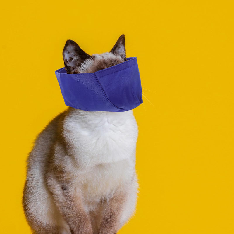 Operitacx Breathable Eye Patch with Small Hole and Adhesive Strap, Lightweight Nylon for Cat Grooming, Manicures and Hair Drying for Kittens and Cats
