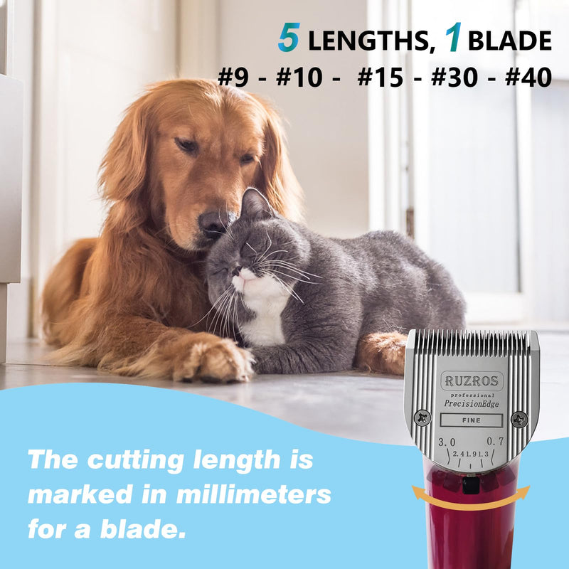 Pet Dog 5 in 1 Adjustable Standard Grooming Replacement Blade Compatible with Wahl Arco, Bravura,Chromado,Creativa,Figura,Motion,Bellissima and Li+ Pro Clippers (2 pcs) 2 Pcs - PawsPlanet Australia