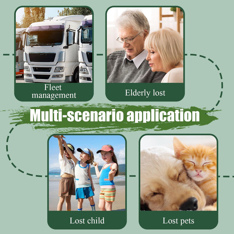 Smart GPS Tracker for Dogs, Mini Cat GPS Tracker, Positioning Smart Alarm Pet Tracker, Waterproof and Drop-Proof, Extra Long Battery Life of 365 Day, No Subscription - PawsPlanet Australia