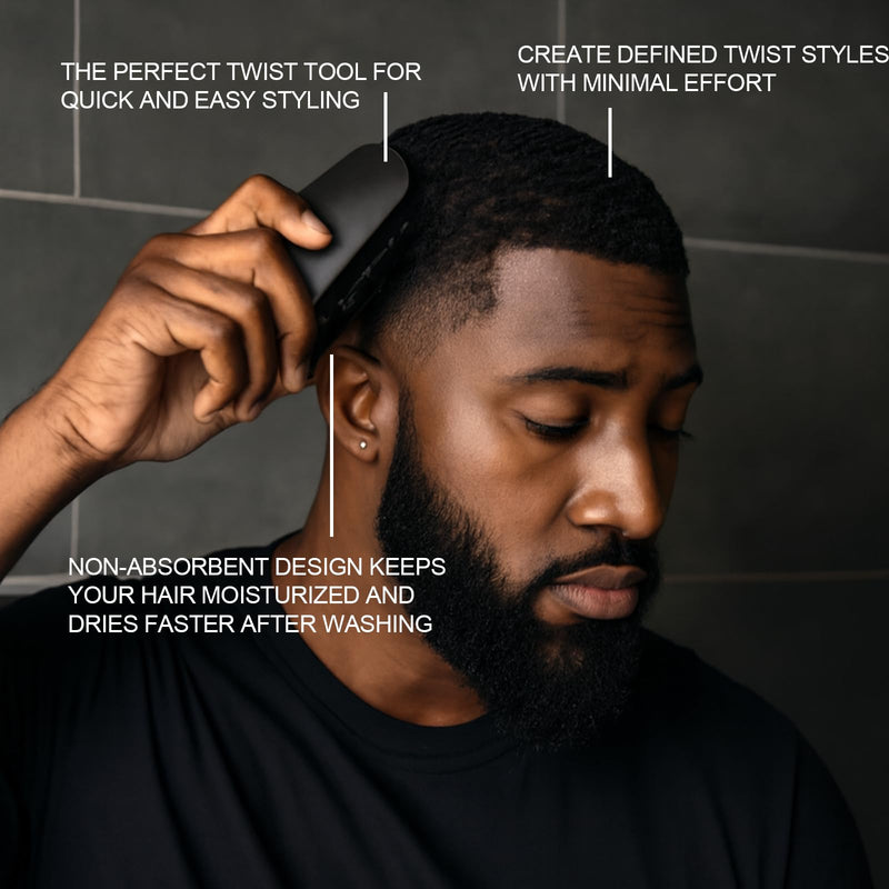Hair Sponges for Black Men Curls, Twist King for Natural Women, Freeform for Curling, Rubber, Black Premium Sponge for Hair Advanced rotating tool - PawsPlanet Australia