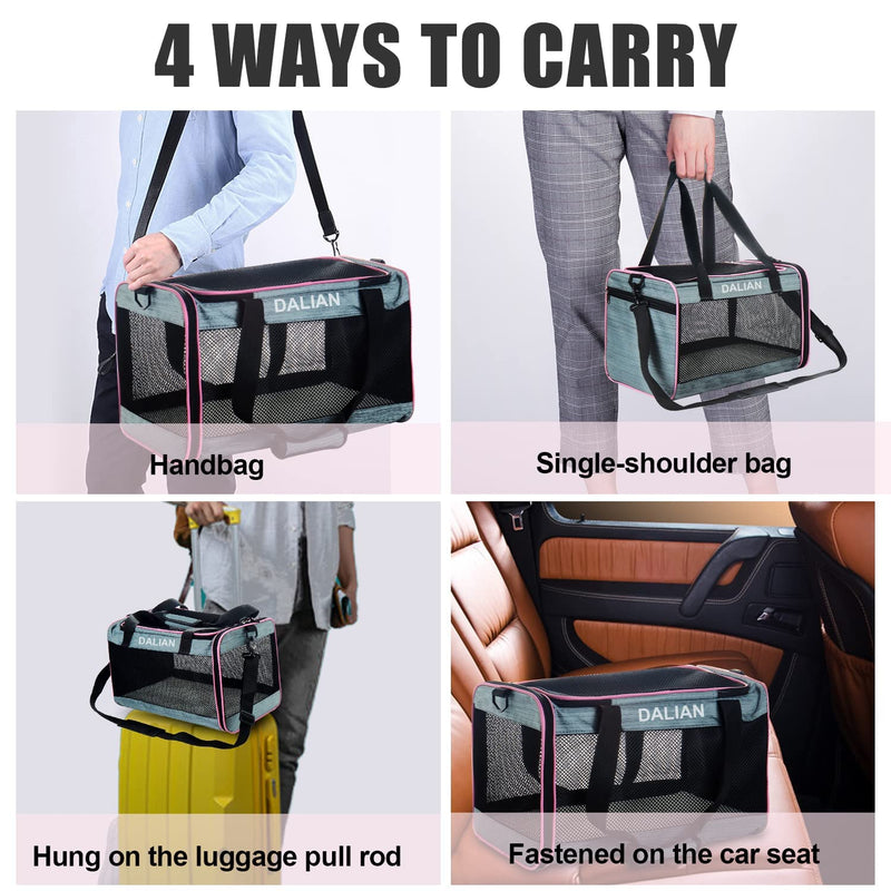 DALIAN Cat,Dog Soft-Sided Carriers,Cat Carrier Airline Approved Pet Carrier,Dog Carrier Soft-Sided Pet Travel Carrier Maximum Pet Weight 18 Pounds - PawsPlanet Australia