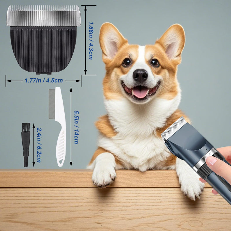 Pet Dog Grooming Replacement Blades: Low Noise Pet Clipper Replacement Blades for ONEISALL Dog Low Noise Dog Clipper & Dog Hair Vacuum Clipper - PawsPlanet Australia