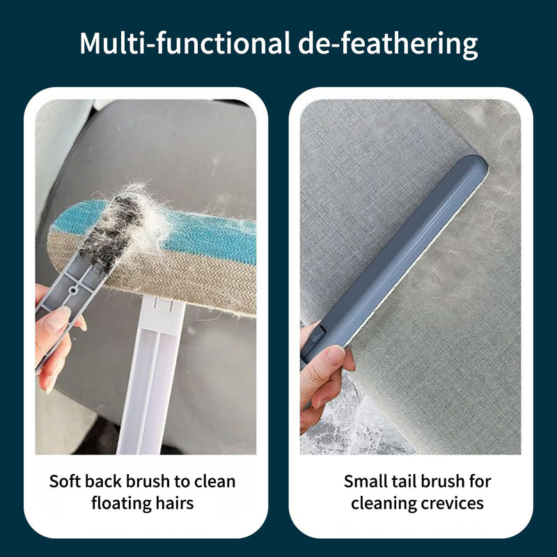 4-in-1 Pet Hair Remover Broom – Multifunctional Brush for Carpets, Rugs, Couch, Tile & Window Screens – Easy Clean Tool with Handle - PawsPlanet Australia