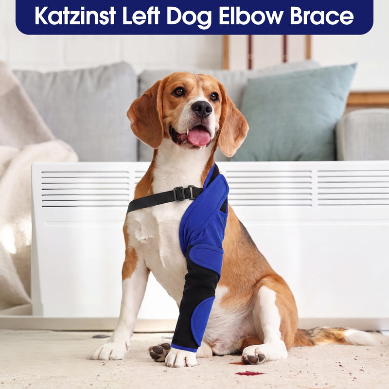 Front Leg Recovery Sleeve, Elbow Protection for Dogs - Dog Recovery Cuff, Anti-Licking, Clean & Dry - Blue, 4XL Dog thigh protector