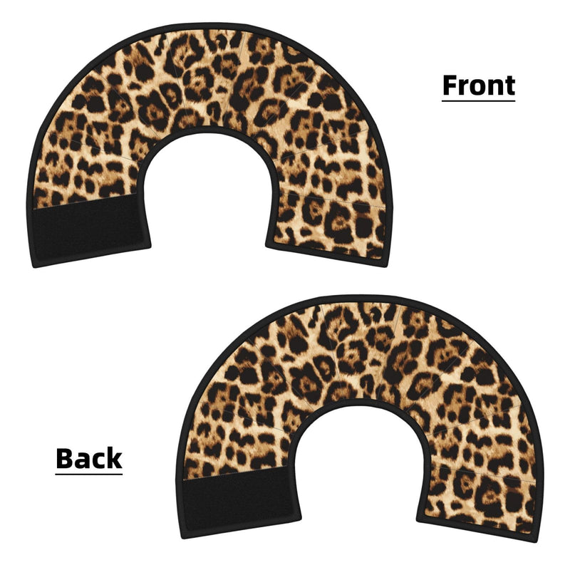 Leopard Print cat Cone Collar Adjustable Elizabethan Circle Kitten Dog Stop Licking Scratch After Surgery Protective Neck Cover Leopard Print Small