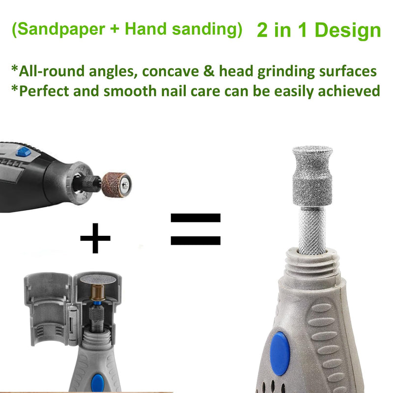 FlashA+60 Diamond Dog Nail for Dremel, Screw-Mounted Mode Nail Dremel Tool for Dogs, Especially Suitable for Long-Haired Dogs, Dremel Polishing Bits, Animals Nail Care & Home Grinder Tools FlashA+60# - PawsPlanet Australia