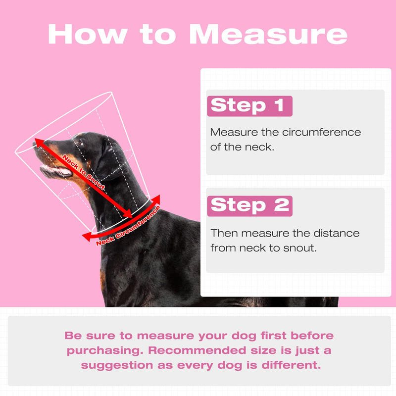 IECOii Soft Dog Cone, Soft Elizabethan Collar Anti Lick Dog Collar Pink S | Breathable Air Mesh|Covered Smooth Snap Buttons|Soft Rounded Edge|Stops Lick-Scratch Injury Cycle|Reusable Long-Term S---Neck:9.4-11.8in