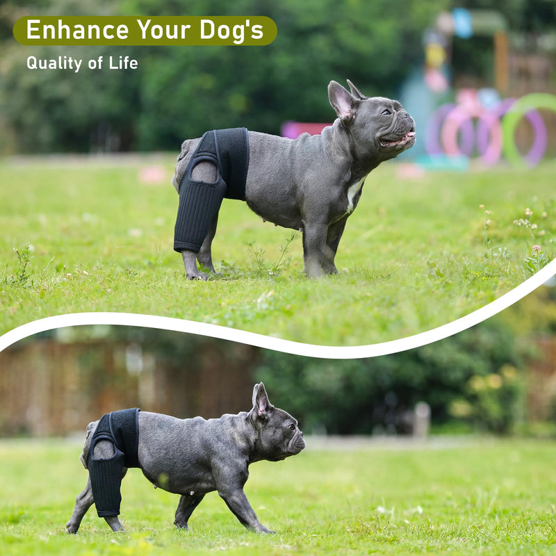 Pezluxe Dog Knee Braces for Back Leg, Adjustable Torn ACL Brace for Dogs, Breathable Dog Hip Brace with Stabilizers for Arthritis, Joint Stability, Luxating Patella & Post-Surgery Recovery (S) S