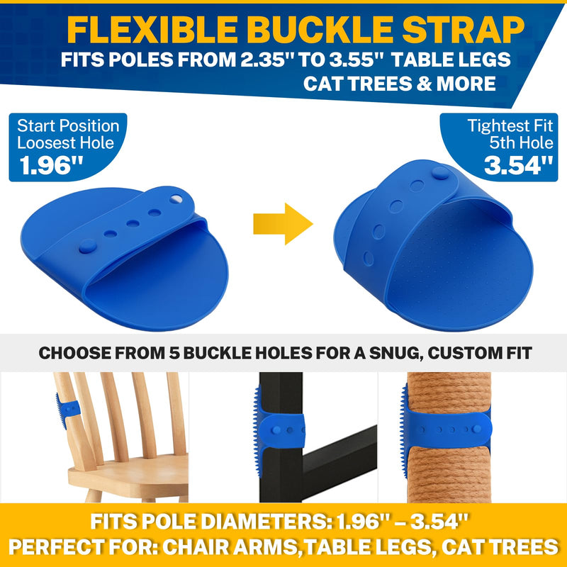 5PCS Pet Cat Grooming Brush, Adjustable Silicone Grooming Brush, Cat Self-service Scratcher, Silicone Grooming Belt Pad, Suitable For Cats (Self-service And Handheld) - PawsPlanet Australia