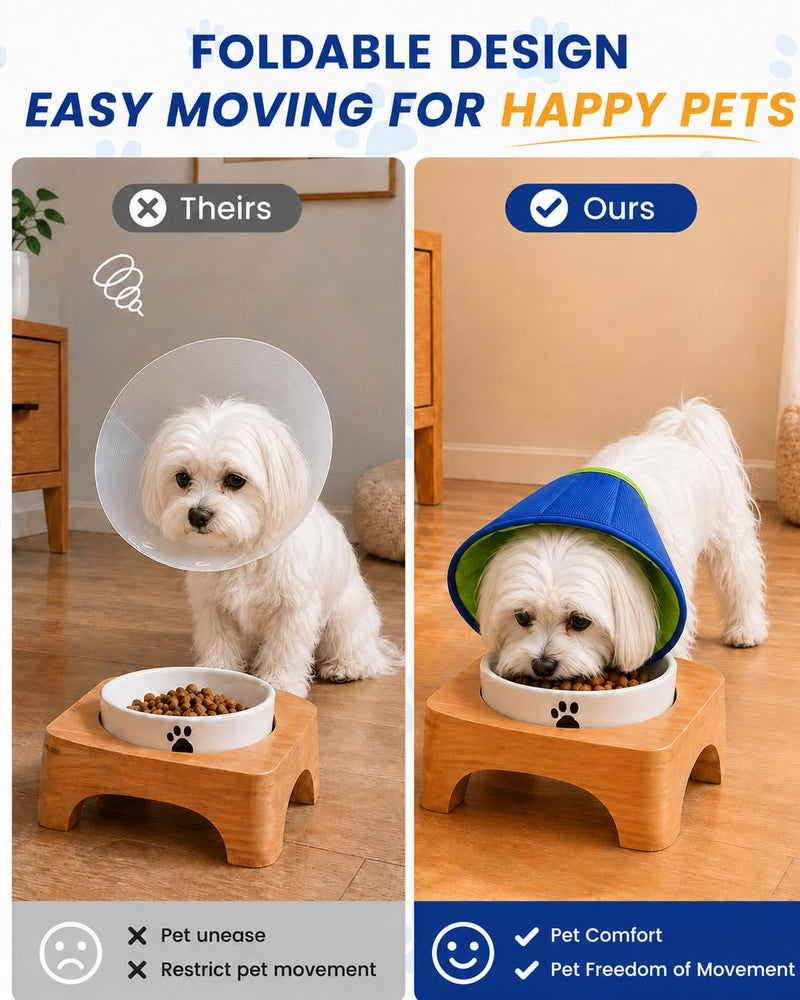 Dog Recovery Collar for Dogs After Surgery – Soft Breathable Dog Cone Collar, Lightweight Elizabethan Collar Alternative for Wound Healing, Anti Licking, Comfortable Sleep & Daily Eating,S S