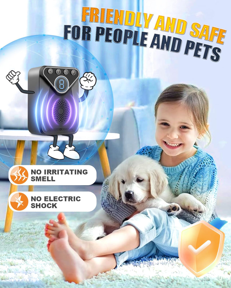 Anti Barking Devices for Dogs, Rechargeable Ultrasonic Dog Bark Control Devices 9 Modes up to 50 Ft, Stop Neighbors Dog Barking, Waterproof Bark Deterrent Box, Dog Barking Silencer for Outdoor Indoor - PawsPlanet Australia