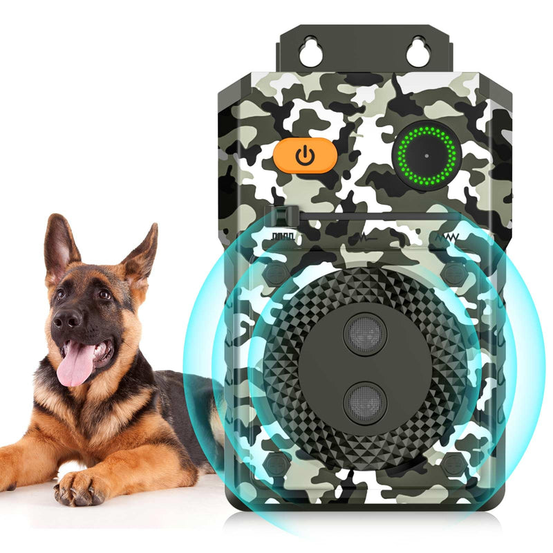 Anti Barking Devices, Ultrasonic Dog Barking Control Devices with 3 Modes, Rechargeable Bark Deterrent Devices Bark Box for Dog Outdoor/Indoor Use, Dog Barking Silencer Safe for Dogs & People A4 camo