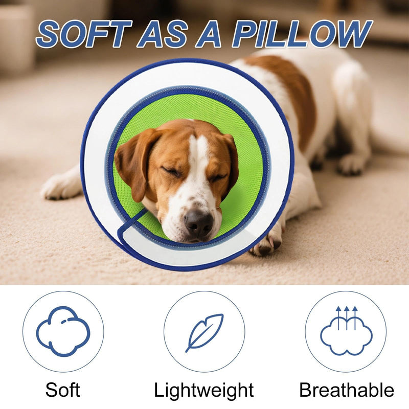 Chiluxendo Soft Dog Neck Brace, Dog Collar to Prevent Leakage, Protective Collar for Dogs, Neck Collar, Cone-Shaped Collar for Dogs, Breathable Dog Cone, Elizabethan Adjustable Pet Collar, 4XL