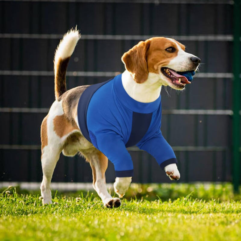 MIGOHI Dog Recovery Suits,Dog Surgery Recovery Sleeve for Front Legs,Female and Male Dog Recovery Suit,Dog Cone Alternative After Surgery,Dog Leg Sleeve to Stop Licking,Dog Wound Care,Blue,3XL Blue XXX-Large - PawsPlanet Australia