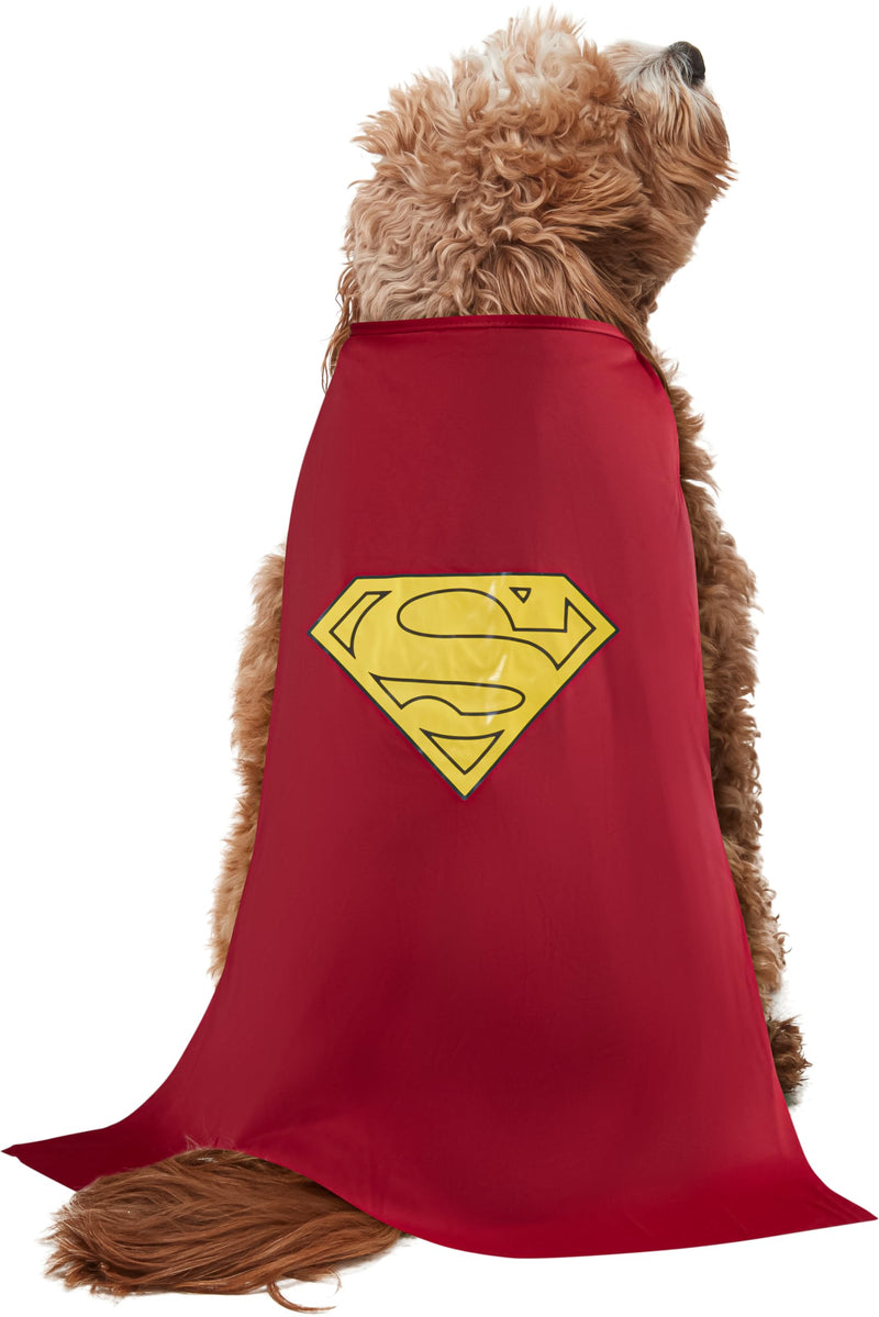 DC Comics Superheroes: Superman Pet Costume for For Dogs or Cats by Rubies, Large Large (Pack of 1) - PawsPlanet Australia