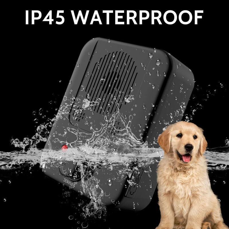 Anti Barking Device, Ultrasonic Dog Barking Deterrent Devices, Rechargeable Dog Barking Control Device, Barking Dog Silencer, Bark Box Stop Neighbors Dog from Barking (Black) Black - PawsPlanet Australia
