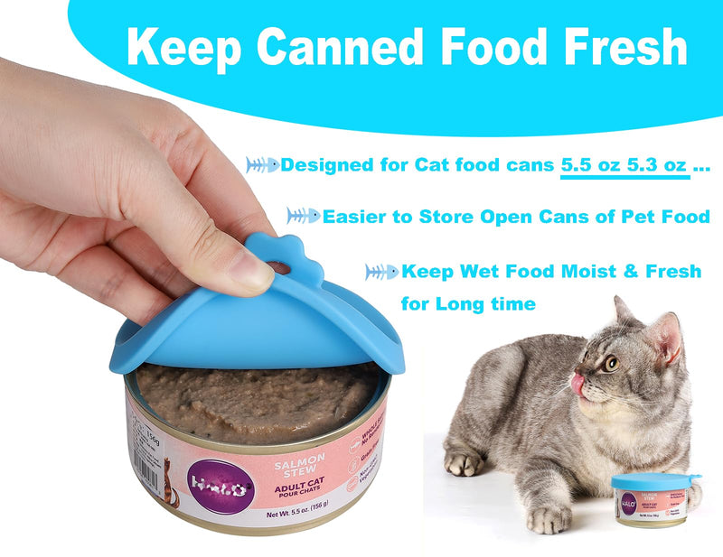 Cat Food Can Covers Lids for 5.5 oz Cans, 2 Pack Silicone Cat Food Can Lids for 5.5 oz 5.3 oz Cans...Pet Food Can Covers Reusable Can Toppers Savers for Wet Food - PawsPlanet Australia