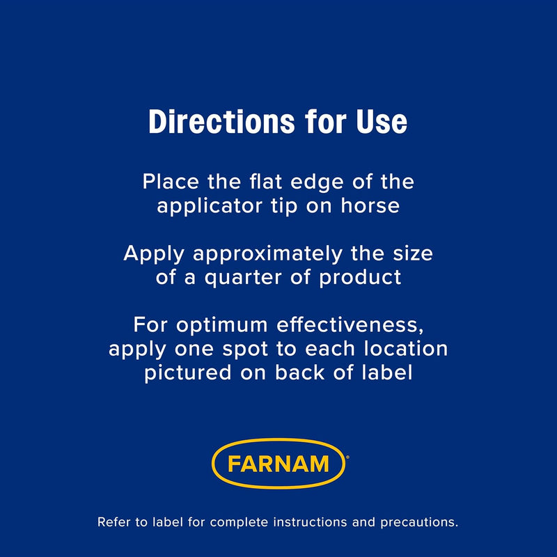 Farnam Equi-Spot Spot On Protection for Horses, 12-Week Supply with 6 Applications 12 week supply - PawsPlanet Australia
