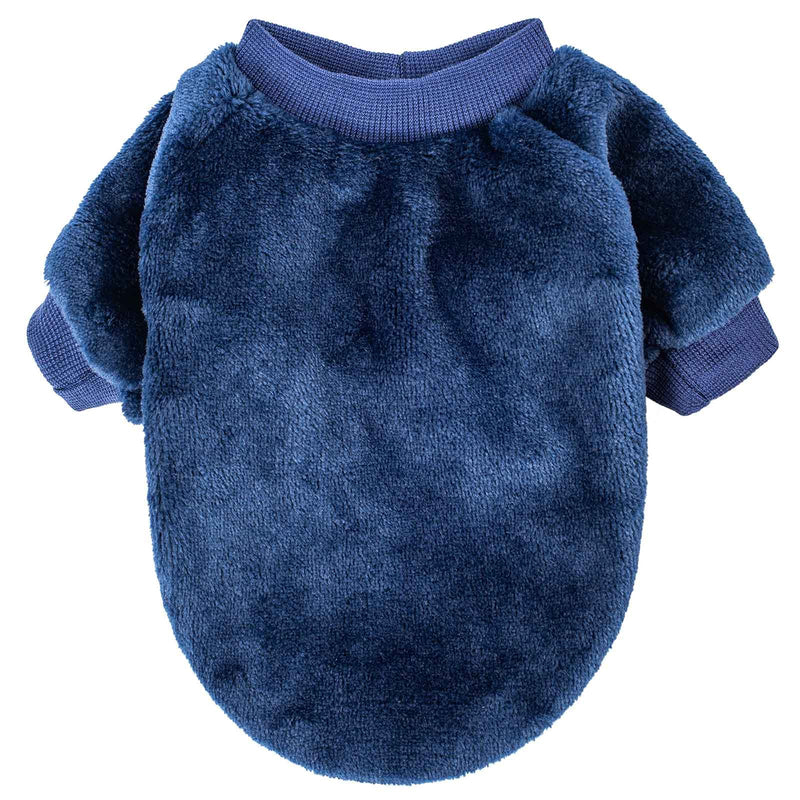 FabriCastle Dog Sweater, Pack of 2 or 3, Dog Clothes, Dog Coat, Dog Jacket for Small or Medium Dogs Boy or Girl, Ultra Soft and Warm Cat Pet Sweaters (Small, Grey,Blue,Dark Blue) - PawsPlanet Australia