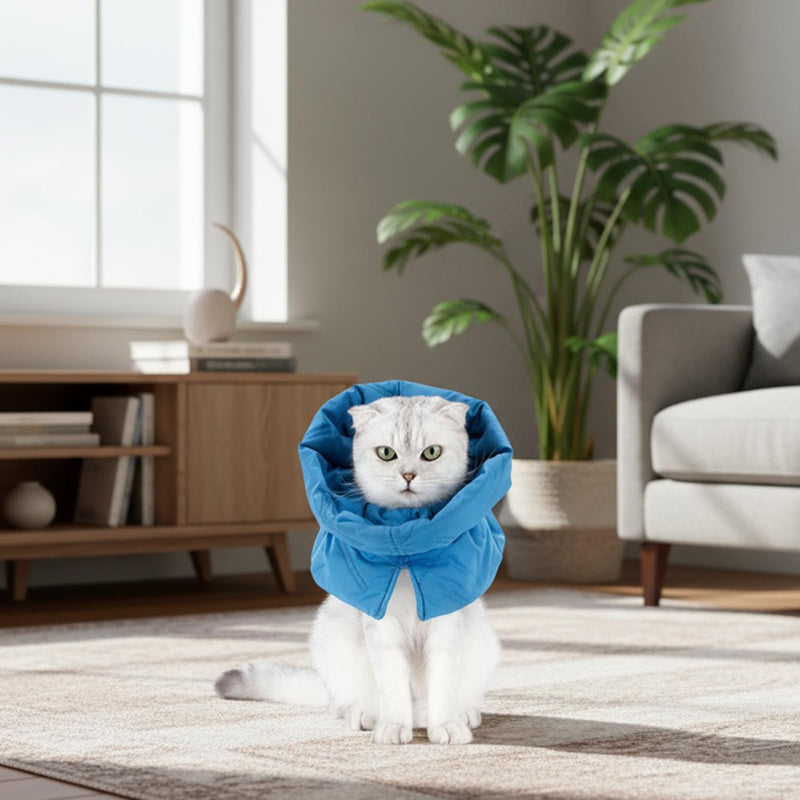 Cat Collar, SM, Cat Collar, Soft, Breathable, Adjustable, Collar, Cat Post-Op for Cats, Kittens, Prevents Licking Wounds Scratching After Surgery, Suitable for All Seasons