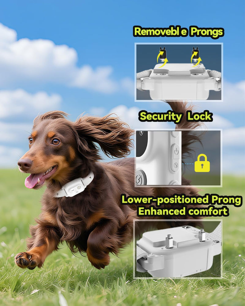 Dog Shock Collar, Dog Training Collar with Remote Control 3300FT Range, Electric Collar with Smart Light, Rechargeable Waterproof E Collar with for Small Medium Large Dogs(2pc-BB) - PawsPlanet Australia