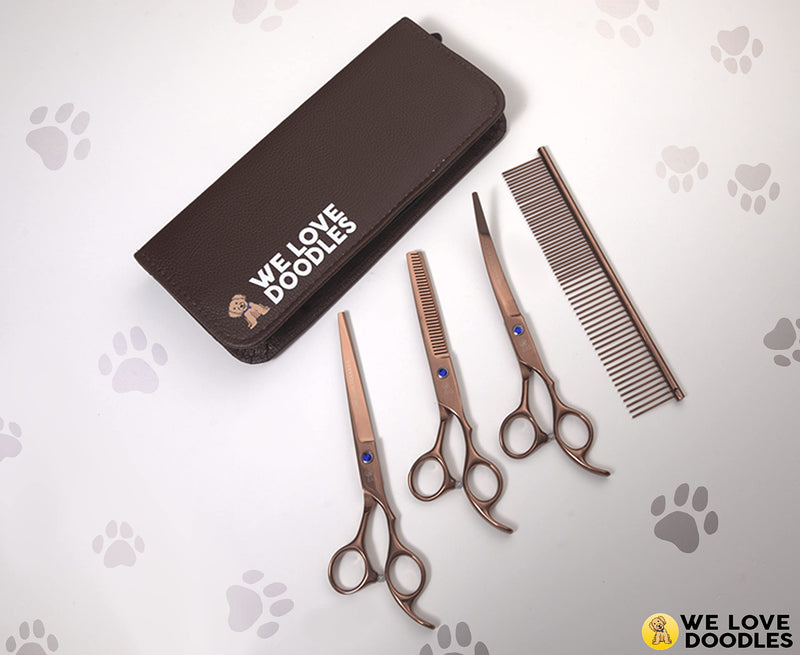 We Love Doodles Dog Shampoo & Dog Grooming Scissors Kit - Perfect for At-Home Dog Groomers - PawsPlanet Australia