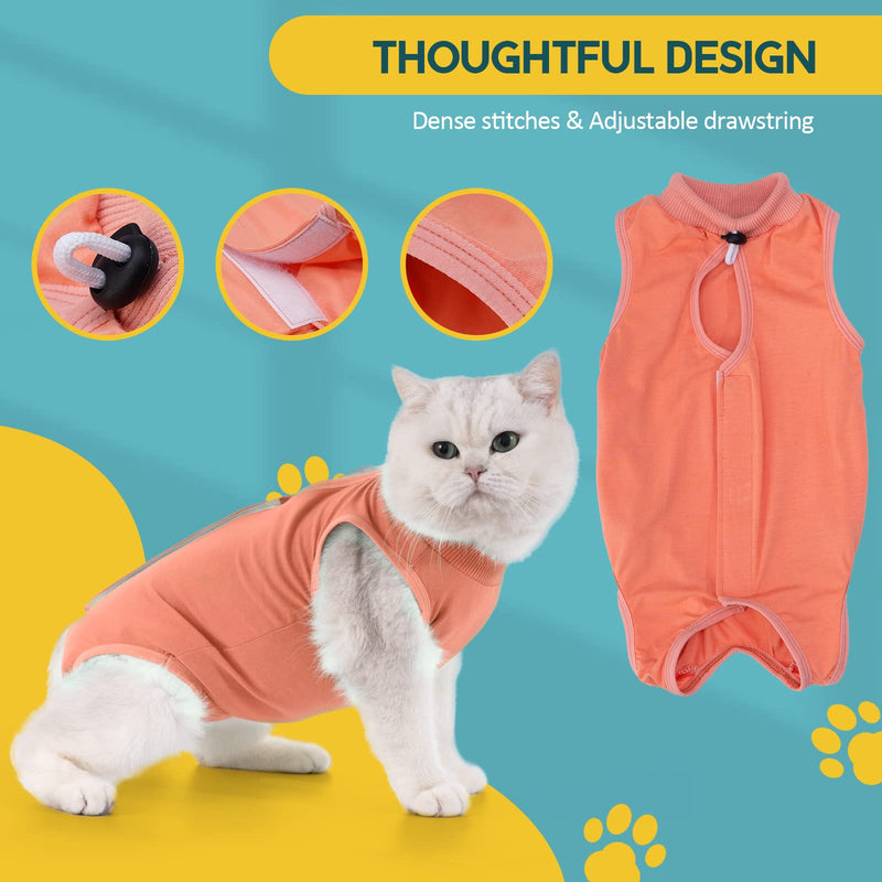 Avont Cat Recovery Suit Bundle with Cat Cone Collar Soft - PawsPlanet Australia