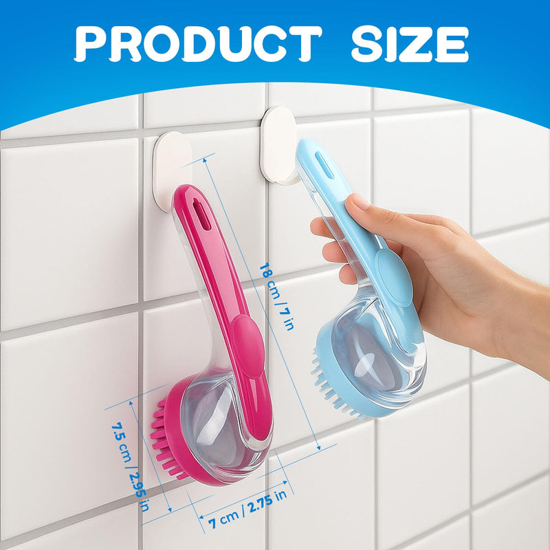 Dog Bath Brush, 2025 New 2 in 1 Dog Shampoo Brush Bubble Maker, Soft Silicone Dogs Scrubber for Bathing with Soap Dispenser, Pet Grooming Massage Brushes for Washing Long Short Hair for Dogs,Cats,Pets Blue - PawsPlanet Australia