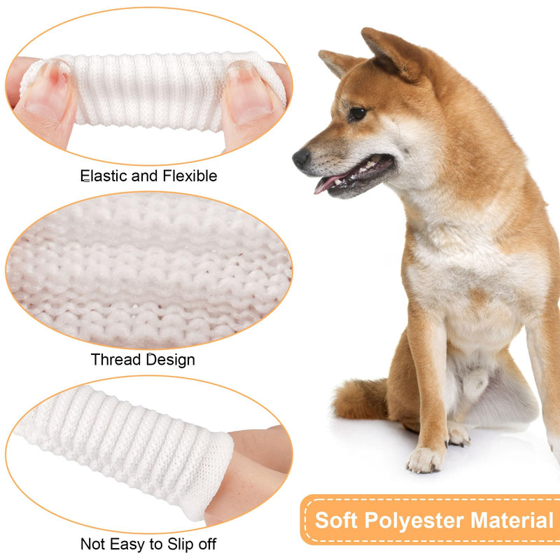 Pack of 16 Dog Toothbrush, Finger Toothbrush, Dog, Dog Toothbrush, Fingerling, Reusable, Pet Finger Toothbrush for Dogs, Cats, Dental Care, Teeth Cleaning, Anti-Plaque Pet Toothbrush