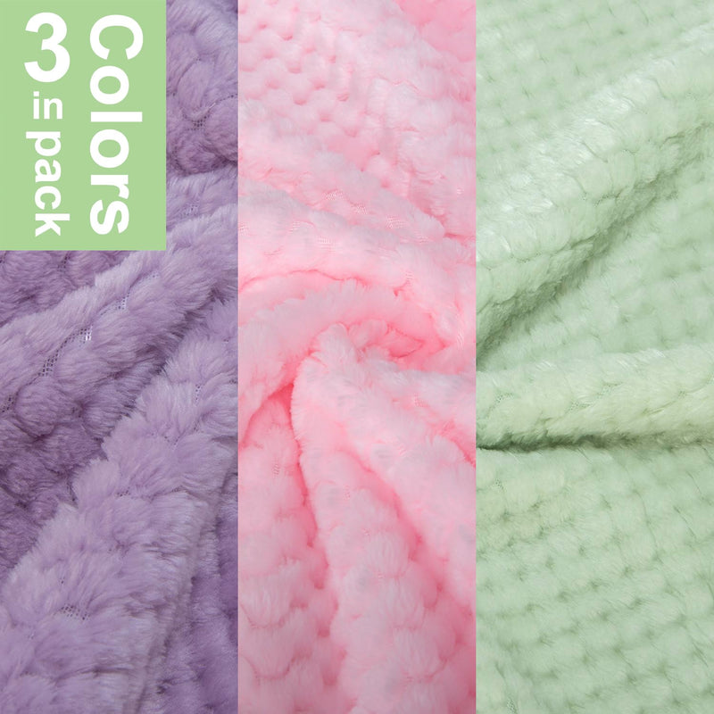 Dog Sweater, 3 Pack Dog Sweaters for Small Medium Dogs or Cat, Warm Soft Flannel Pet Clothes for Dogs Girl or Boy, Dog Shirt Coat Jacket (Medium, Pink+Purple+Light Green) - PawsPlanet Australia