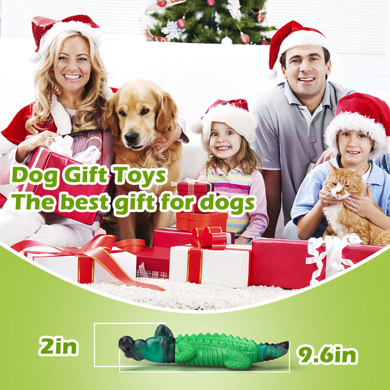 Tough Dog Toys/Durable Dog Toys/Dog Chew Toys for Aggressive Chewers/Dog Toys for Large /Medium Dogs Breed/Indestructible Dog Chew Toys/Tough Alligator Dog Toys for Aggressive Chewers - Milk Flavor Crocodile - PawsPlanet Australia