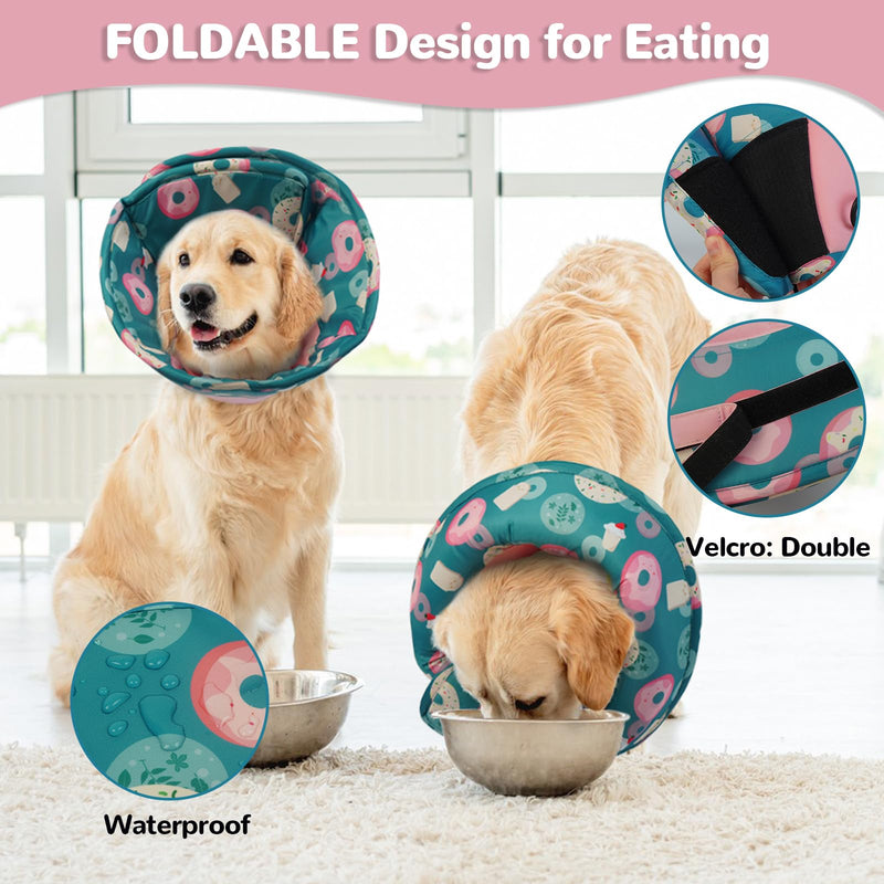 Soft Dog Cone - Cones after Surgery Soft, Buster Collars for Dogs, Cone for Dogs Prevent Licking, Comfy Recovery Collars, Medical Neck Collar to Stop Licking Wound (Pink XL) X-Large (Neck: 16.5-21.7") Pink