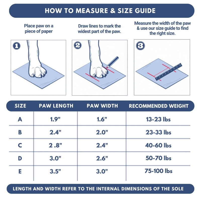 Spark Paws Water-Resistant Dog Boots for Medium Large Dogs, Anti-Slip Dog Shoe Booties Paw Protector for Rain Snow Hiking Reflective Straps 4PCS - Lilac, B B: 2.0"W | 23-33lbs - PawsPlanet Australia