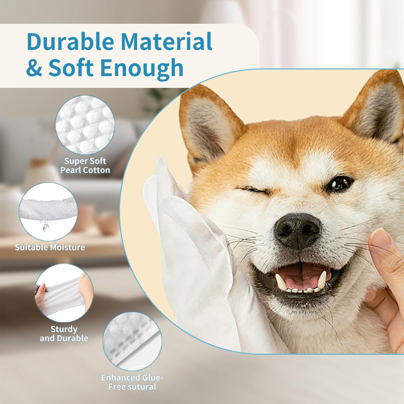 Hypoallergenic Pet Grooming Wipes for Dogs & Cats - Coconut Oil Cleaning & Deodorizing Bathing Wipes with Hydrating Formula for All Body Parts,Dog Cleaning Wipes Remove Odor (1 Pack) 1 PACK - PawsPlanet Australia