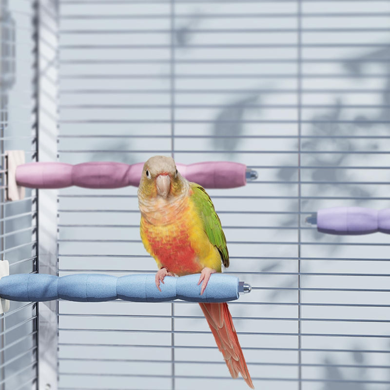 Parrot Perch Birds Nail File Perch Abrasive Surface Ceramic Paw Grinding Stick – Bird Nail File – for Parrots, Budgies, Parakeets, and Cockatiels Bird Cage Accessory (Purple, 7.8Inch) Purple - PawsPlanet Australia