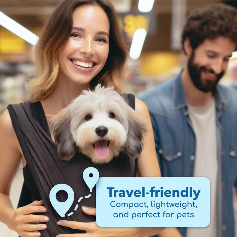 Race&Herd Yorkie Puppy Essentials Pet Carrier - Dog Carriers for Small Dogs Sling, Front Dog Carriers for Small Dog Puppy Carrier, Pet Carrier for Small Dogs Backpack Carrier 5-10 lbs Black - PawsPlanet Australia