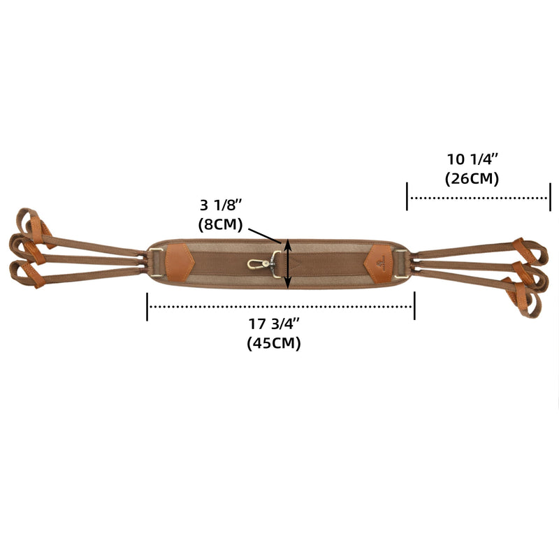 WAYNE'S DOG Canvas Duck Game Carrier - 12 Drops, Slip Noose - Bird Tote, Waterfowl & Goose Hanger, Duck Carrier Lanyard (Brown) Brown - PawsPlanet Australia