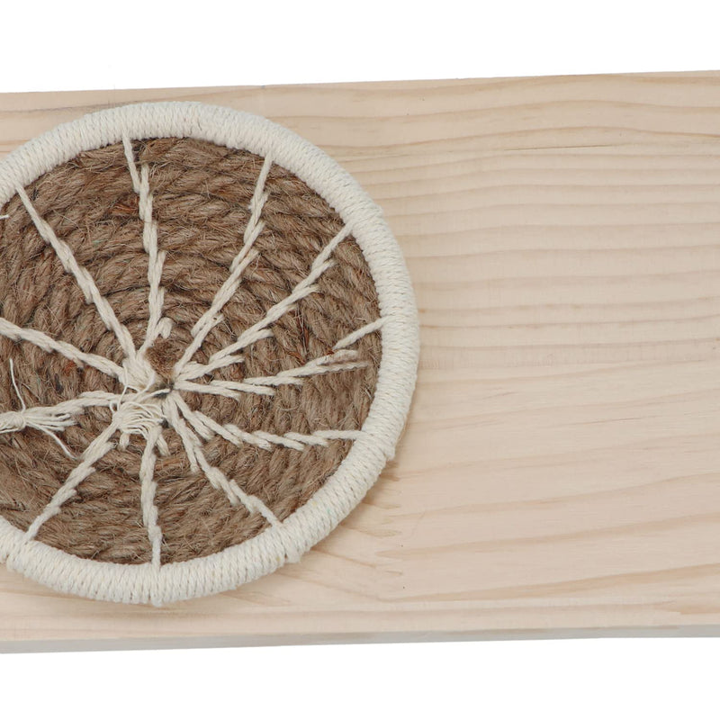 Wontee Bird Perch Stand with Nest Bird Breeding Nest Bed Wooden Platform for Budgies Parakeets Cockatiels Conures (M) M