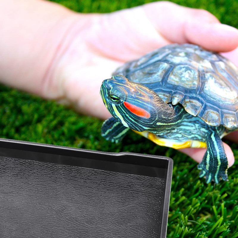 YOLUFER Reptile Food Water Bowl Plate Dish for Tortoise Crawl Pet Drinking and Eating Hallow Water Dish for Reptiles Size3-L - PawsPlanet Australia